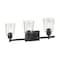 Z-Lite Bohin 3 Light Vanity, Matte Black And Clear Seedy 464-3V-MB - alternate 4